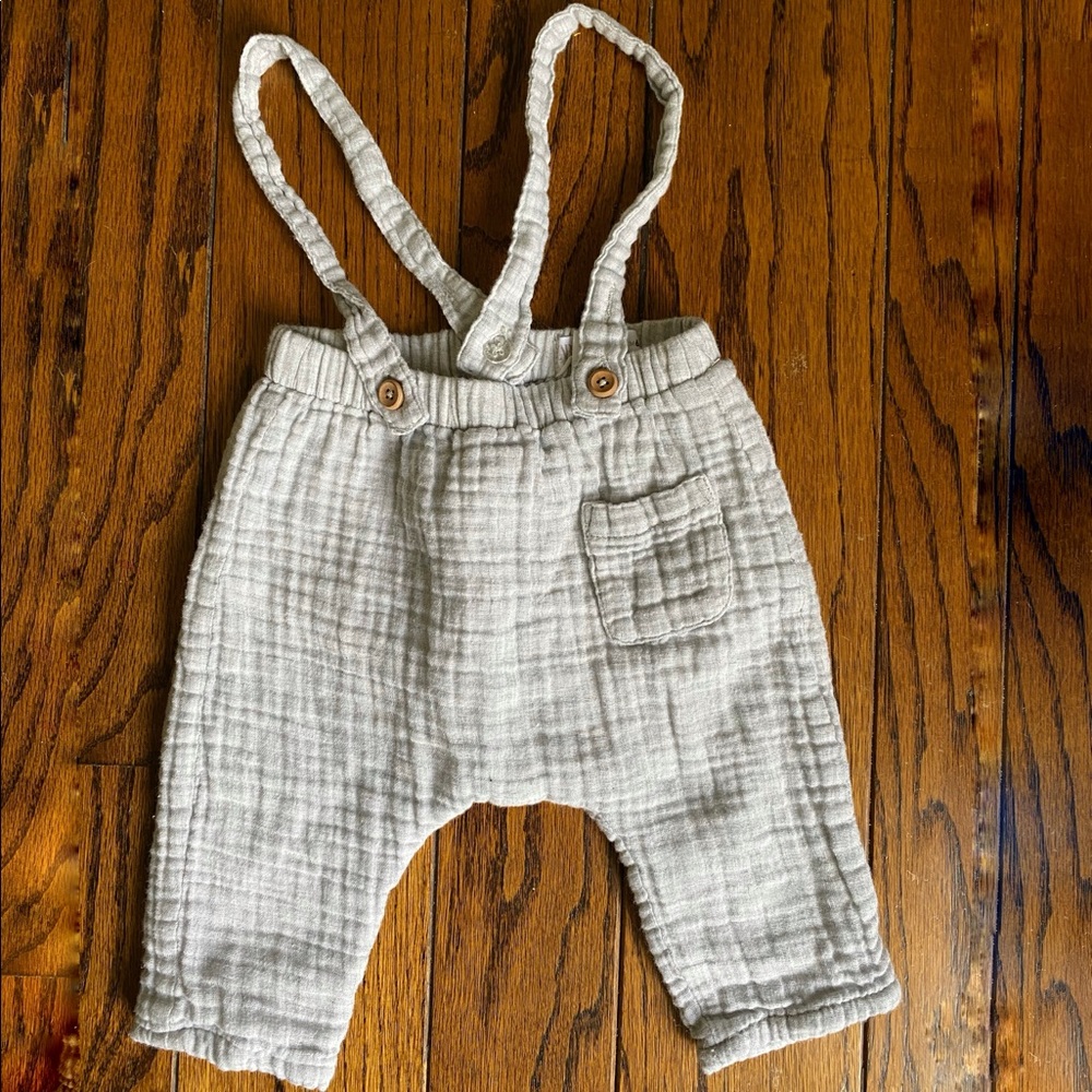 Zara baby linen overalls